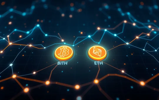 CryptoNewsInsights network value surpassing Bitcoin in blockchain transaction data visualization