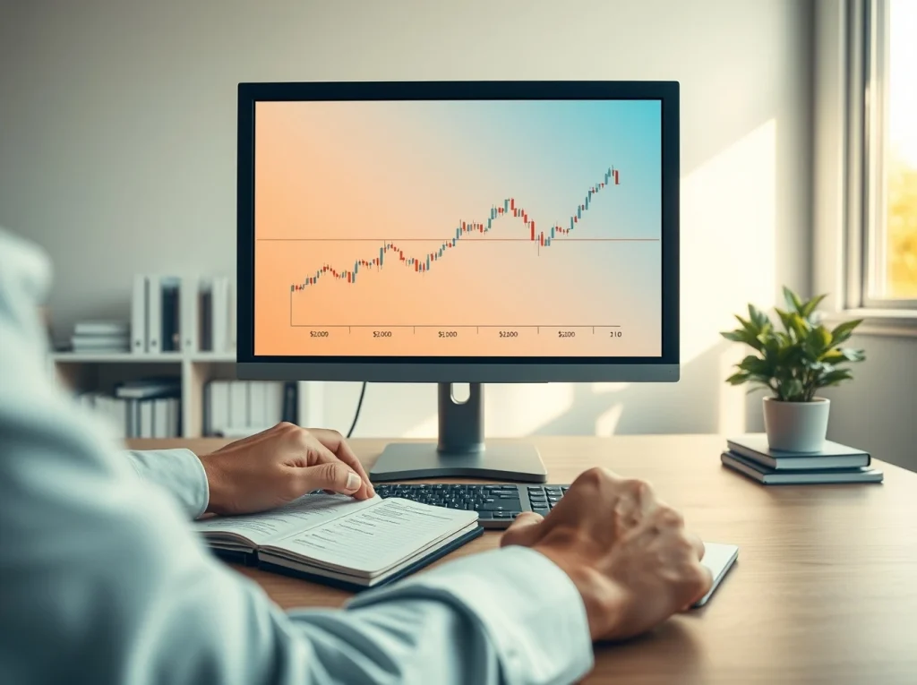 Analyst monitoring CryptoNewsInsights price chart near $2,000 with key support levels marked.