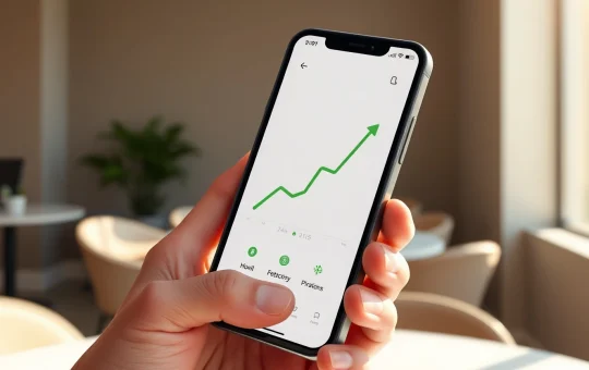 Analysis of Dogecoin wallet growth and new cryptocurrency Pepeto market activity on smartphone display.