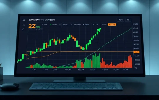 DoubleZero (2Z) cryptocurrency price chart showing a bullish breakout pattern on a digital trading dashboard.