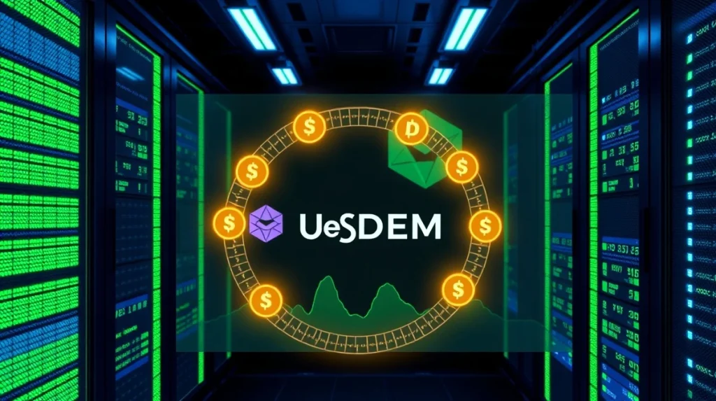 Ethena stablecoin looping dashboard on MegaETH blockchain showing USDE and USDM token cycles for yield generation