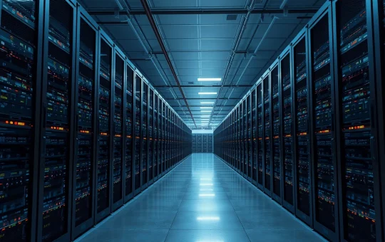 Galaxy's AI data center infrastructure powering crypto and blockchain services.