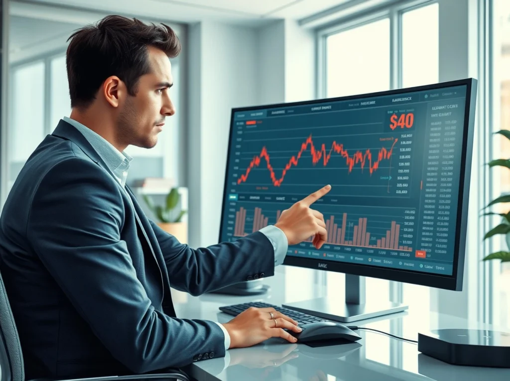 Financial analyst examining HYPE stock valuation data and market pricing charts