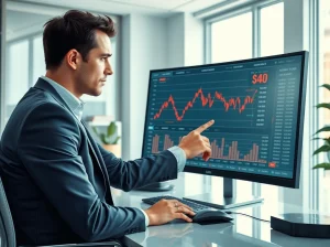 Financial analyst examining HYPE stock valuation data and market pricing charts
