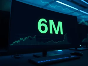 Hyperliquid HIP-4 governance proposal dashboard showing $6 million in trading volume