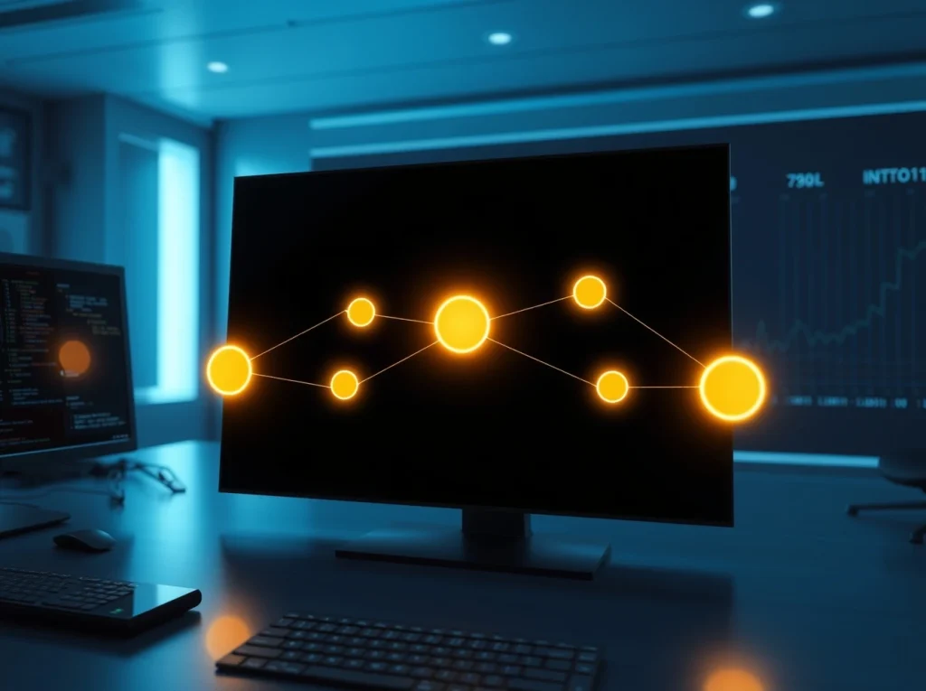 Analytical dashboard visualizing five major Layer-1 blockchain networks for market monitoring in April 2026.