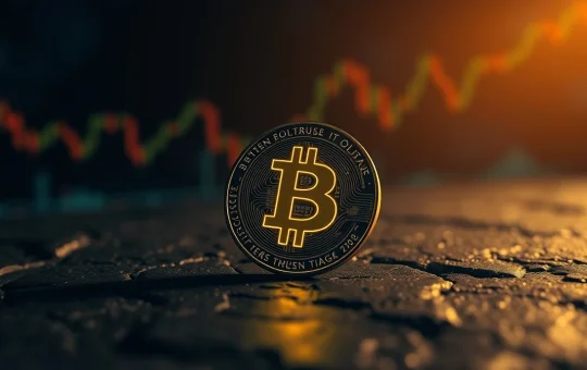 Bitcoin coin with glowing Ordinals inscription symbol on dark stone surface, representing ORDI token market analysis.