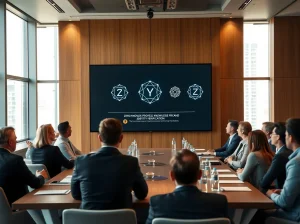 Pi Network representative presenting privacy safe human proof at Consensus Miami roundtable