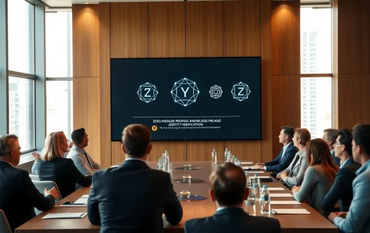 Pi Network representative presenting privacy safe human proof at Consensus Miami roundtable