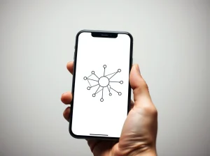 Smartphone visualization of Pi Network's Protocol 21 upgrade for the Second Migration.