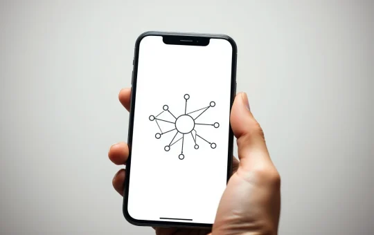 Smartphone visualization of Pi Network's Protocol 21 upgrade for the Second Migration.