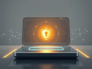 Polygon private stablecoin payments interface with privacy shield icon representing secure transactions