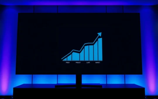 Digital interface of a prediction market platform on a large screen, representing Roobet's new feature.