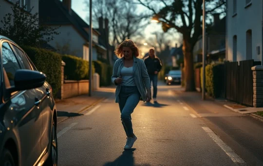 Residential street in Seine-et-Marne near Paris where the alleged kidnapping attempt occurred