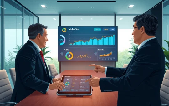 Stable Sea WisdomTree partnership dashboard showing tokenized treasury access for corporate cash yield management