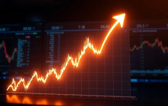 SUI price chart showing upward breakout momentum with technical indicators