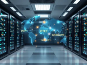 Global financial data network connecting Swift, DTCC, and Euroclear for blockchain interoperability.