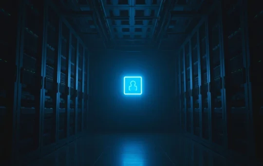 A glowing node in a dark server room representing the THORChain exploit