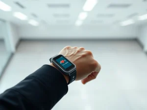 WHOOP wearable device on a wrist after securing major funding from global investors.