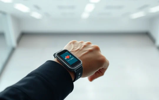 WHOOP wearable device on a wrist after securing major funding from global investors.