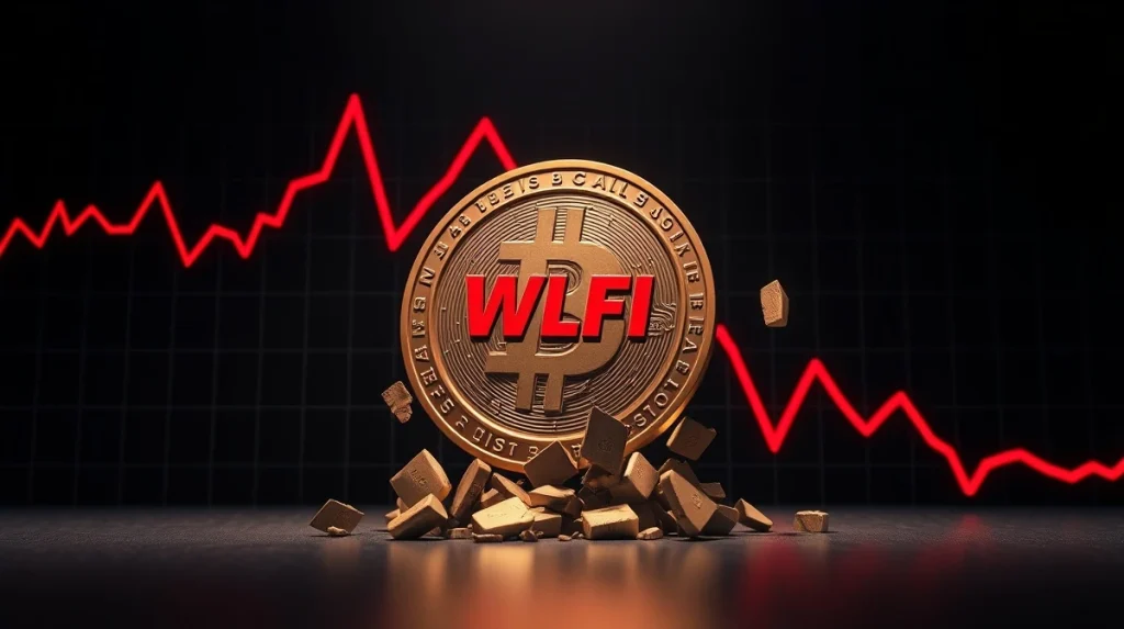 WLFI token breaking apart after 62B token unlock triggers selloff