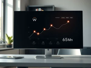 Analysis of World Foundation's $65 million OTC WLD token deal showing institutional demand on a financial dashboard.