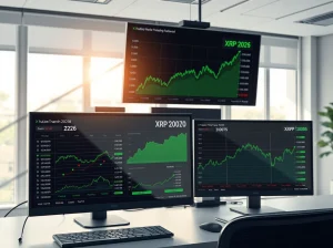 XRP cryptocurrency trading dashboard showing bot-driven transaction activity and price analysis for March 2026