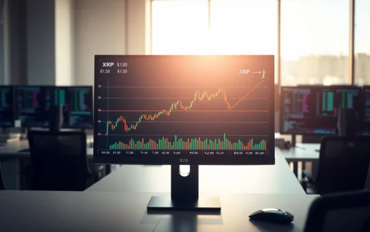 XRP cryptocurrency price chart analysis showing critical support and resistance levels in financial trading context