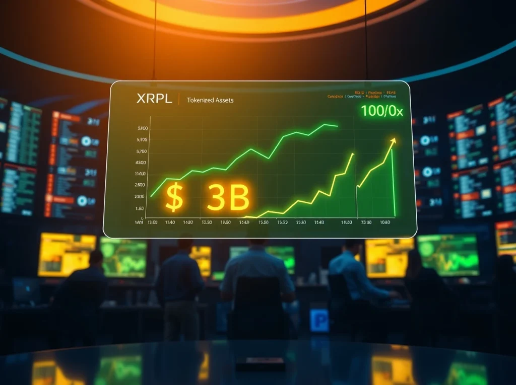 XRP price prediction dashboard showing XRPL tokenized assets crossing $3 billion and Pepeto targeting 100x gains