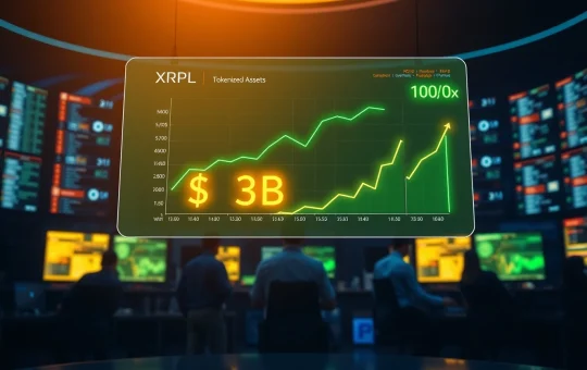 XRP price prediction dashboard showing XRPL tokenized assets crossing $3 billion and Pepeto targeting 100x gains