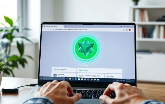 Charles Hoskinson testing zero-knowledge wallet recovery on Cardano laptop screen
