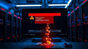 Blockchain transaction screen with red warning overlay showing a $7.5 million cryptocurrency loss from a honeypot exploit.