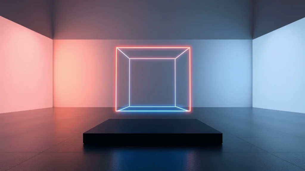 3D wireframe cube representing Render Network token price analysis and potential breakout.