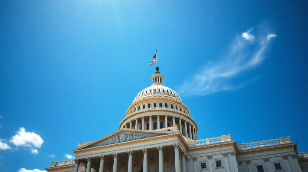U.S. Capitol building under a clear sky, representing the legislative backdrop for the CLARITY Act.