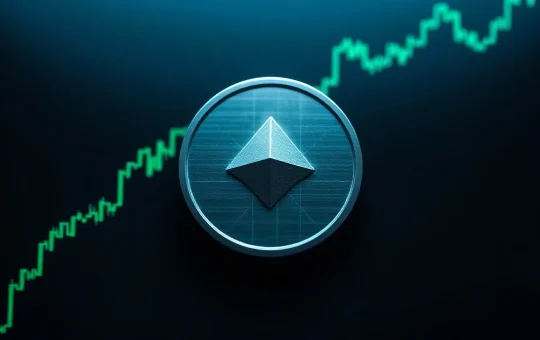 XLM (Stellar Lumens) symbol on a dark trading chart background with green upward trend lines.