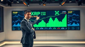 Teucrium CEO points to XRP price chart indicating buying opportunity