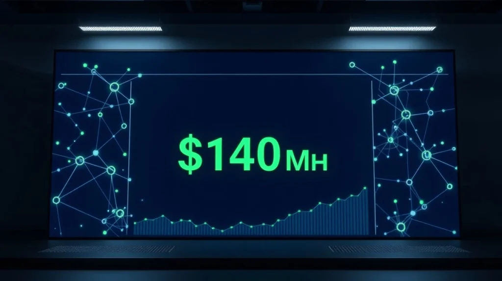 Digital dashboard showing $140M returned to players on BetFury platform