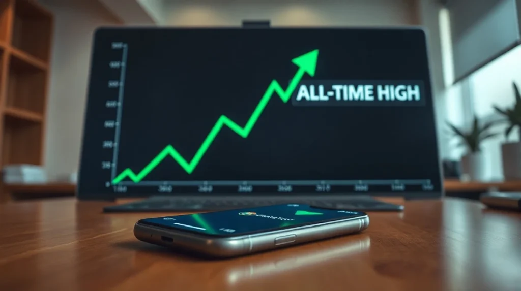 Digital price chart showing DEXE token reaching a new all-time high after ChangeNOW listing.