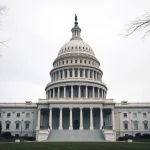 US Capitol building on a cloudy day, symbolizing legislative uncertainty for the Clarity Act.