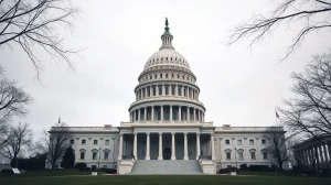 US Capitol building on a cloudy day, symbolizing legislative uncertainty for the Clarity Act.