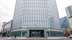 Exterior of the Financial Services Commission (FSC) headquarters in Seoul, South Korea.