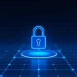 Uniswap Permissioned Pools digital padlock on blockchain network graphic