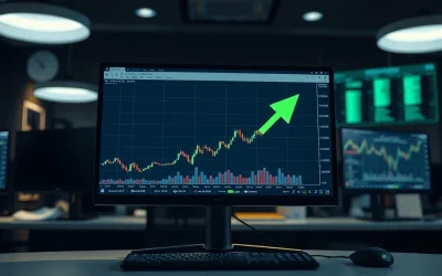ALGO price chart on trading screen with post-quantum security theme