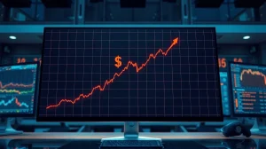 Cryptocurrency price chart showing Audiera (BEAT) rebound with $5 resistance level highlighted.