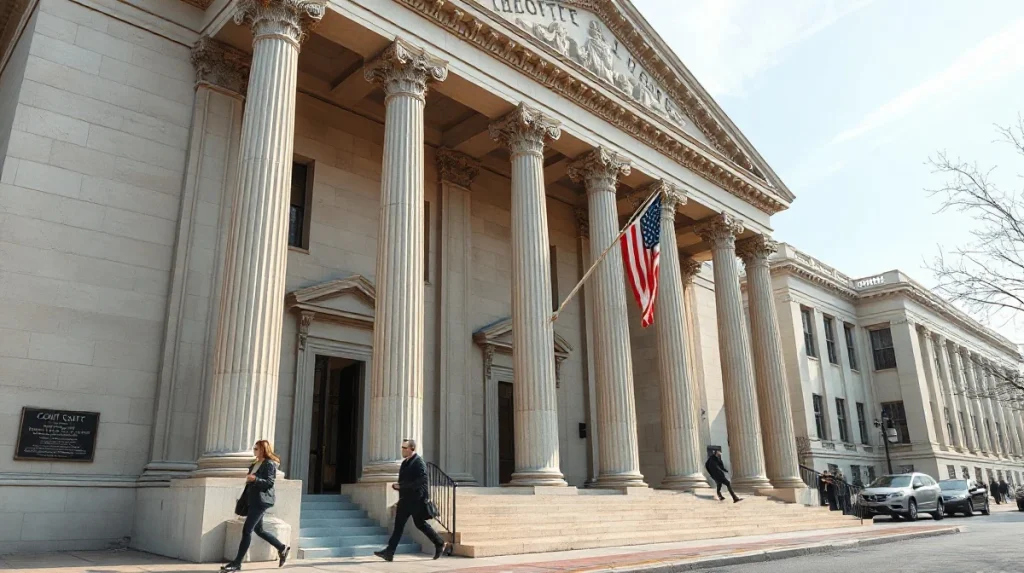 US Court of Federal Claims building in Washington, DC, where Chainalysis filed suit over a $94.6M contract awarded to TRM Labs.