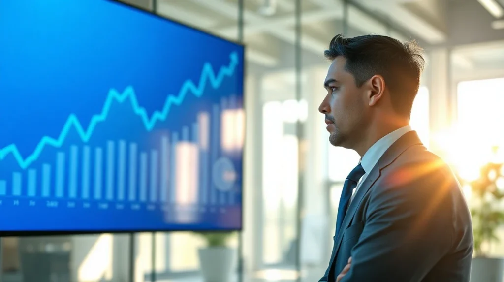 Financial analyst reviewing Circle's Q2 2026 revenue and USDC growth data on a digital screen