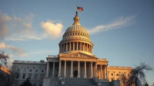 U.S. Capitol building on a clear afternoon, symbolizing legislative activity and delay of the CLARITY Act.