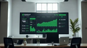 Digital dashboard showing Ethena USDe stablecoin growth on Robinhood Chain