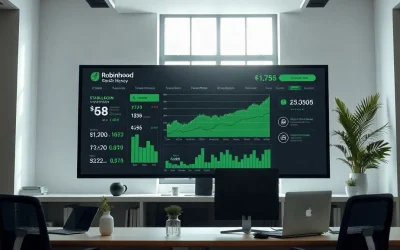 Digital dashboard showing Ethena USDe stablecoin growth on Robinhood Chain