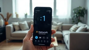 Pi Network app on a smartphone showing a countdown to the August 11 mainnet deadline.